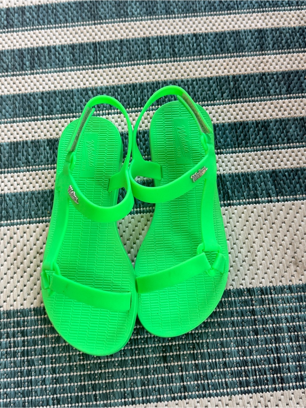 NWOT Melissa Sun Downtown Sandal Green Women’s 6